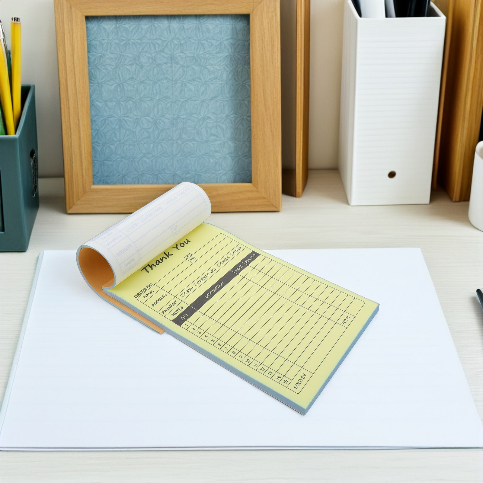 Carbon Copy Book - 2Pcs Invoice Receipt Book 2 Part