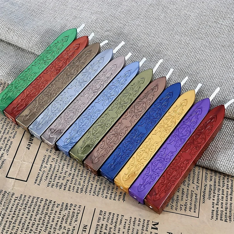 12pcs/bag Metallic Mixed Color - Wax Seal Stamp Kit review and price