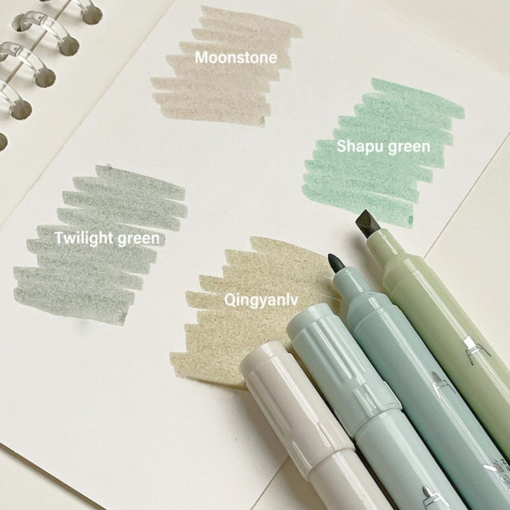 4pcs/set Creative Dual Tip Hig - Highlighter Set Pastel review and price