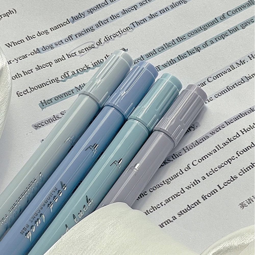 4pcs/set Creative Dual Tip Hig - Highlighter Set Pastel review and price