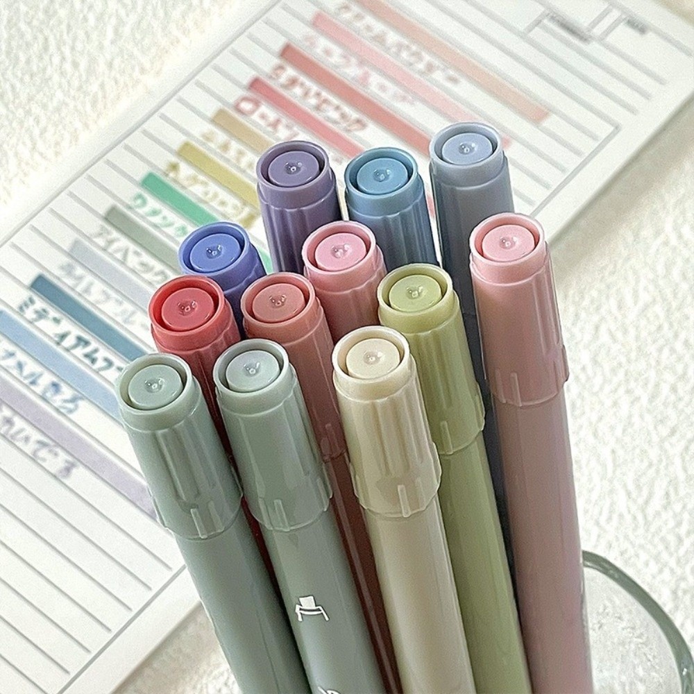 4pcs/set Creative Dual Tip Hig - Highlighter Set Pastel review and price