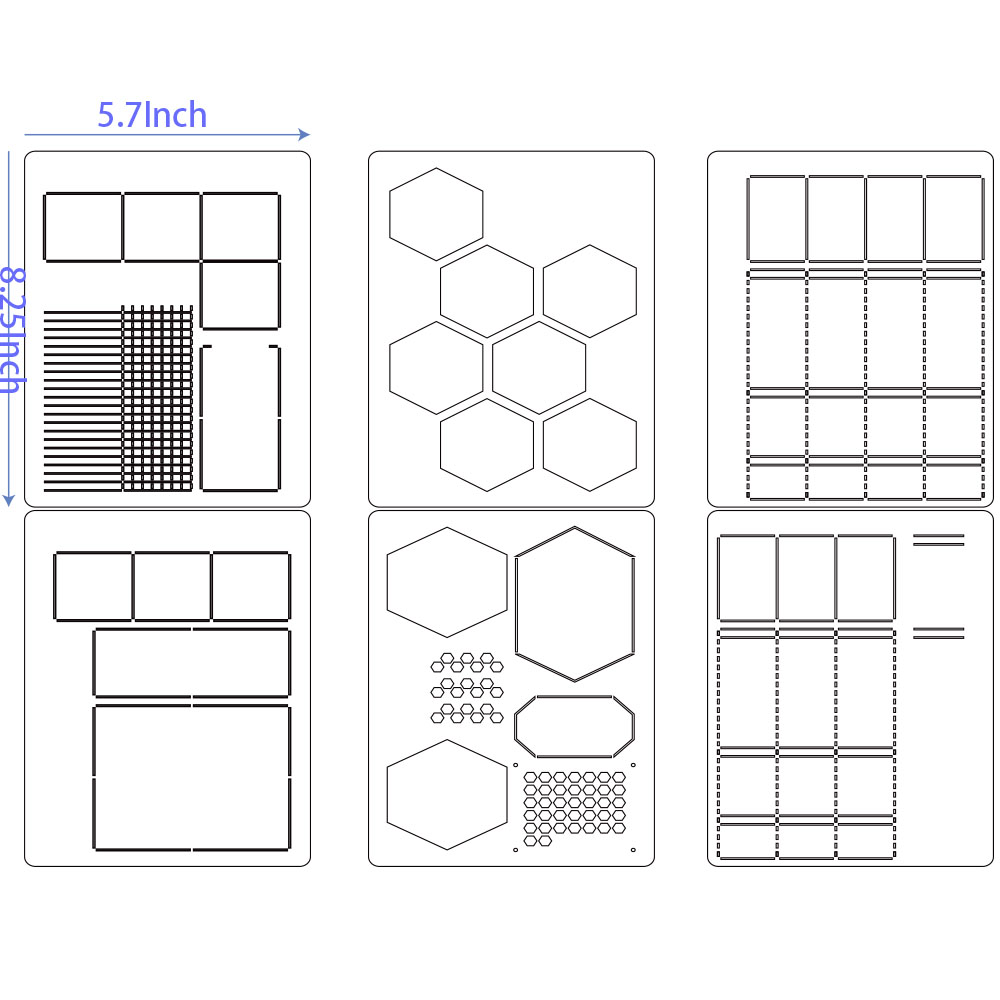 6Pack Reusable Plastic Weekly  - Notebook Dotted A5 review and price