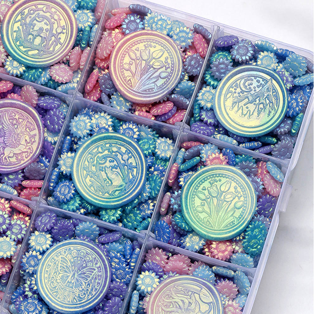 100pcs Mixed Color Glitter Dre - Wax Seal Stamp Kit review and price