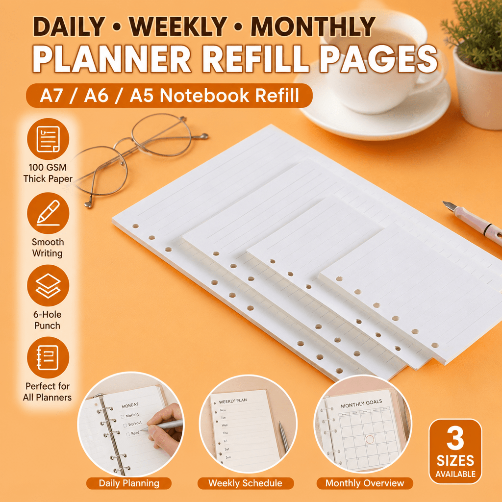 A5 A6 A7 Planner Refill Pages  - Notebook Dotted A5 review and price