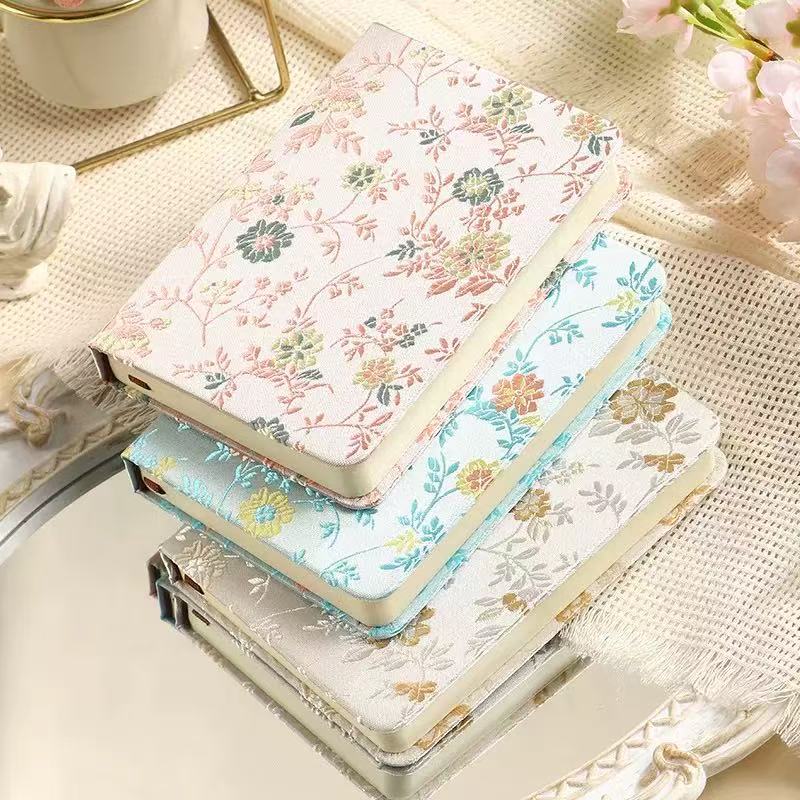 A6 Chinese Floral Brocade Note - Notebook Dotted A5 review and price
