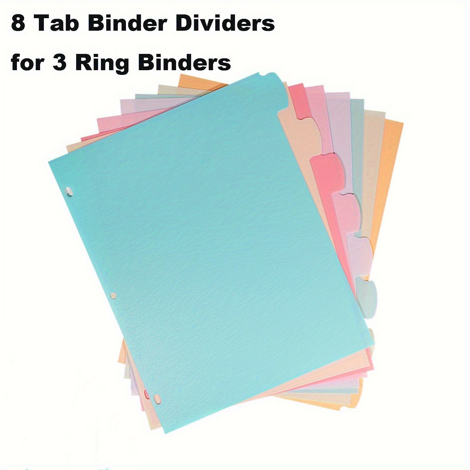 8 Tab Binder Dividers for 3 Ri - Index Tab Divider review and price