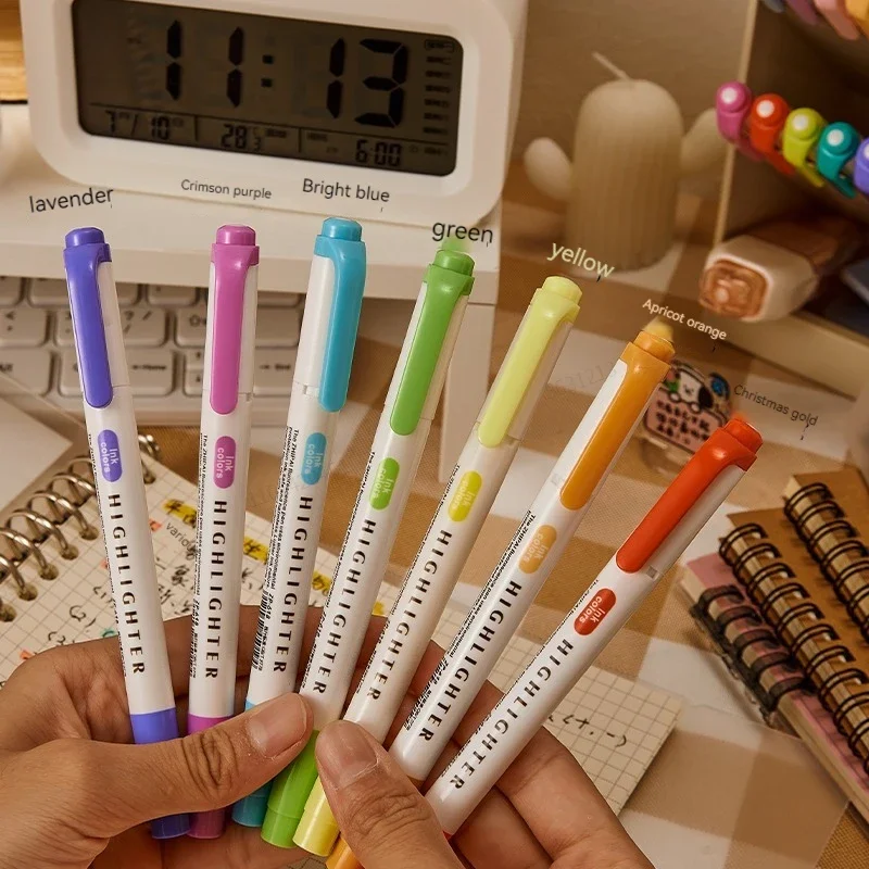 5 Colors/box Double Headed Hig - Highlighter Set Pastel review and price