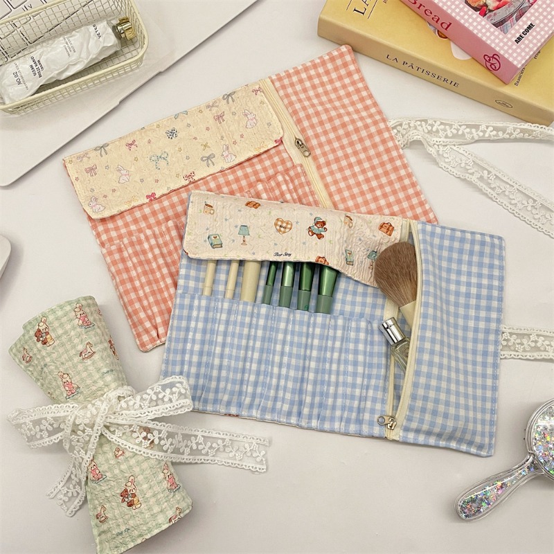 Cute Cartoon Embossed Pencil R - Pen Pouch Roll review and price