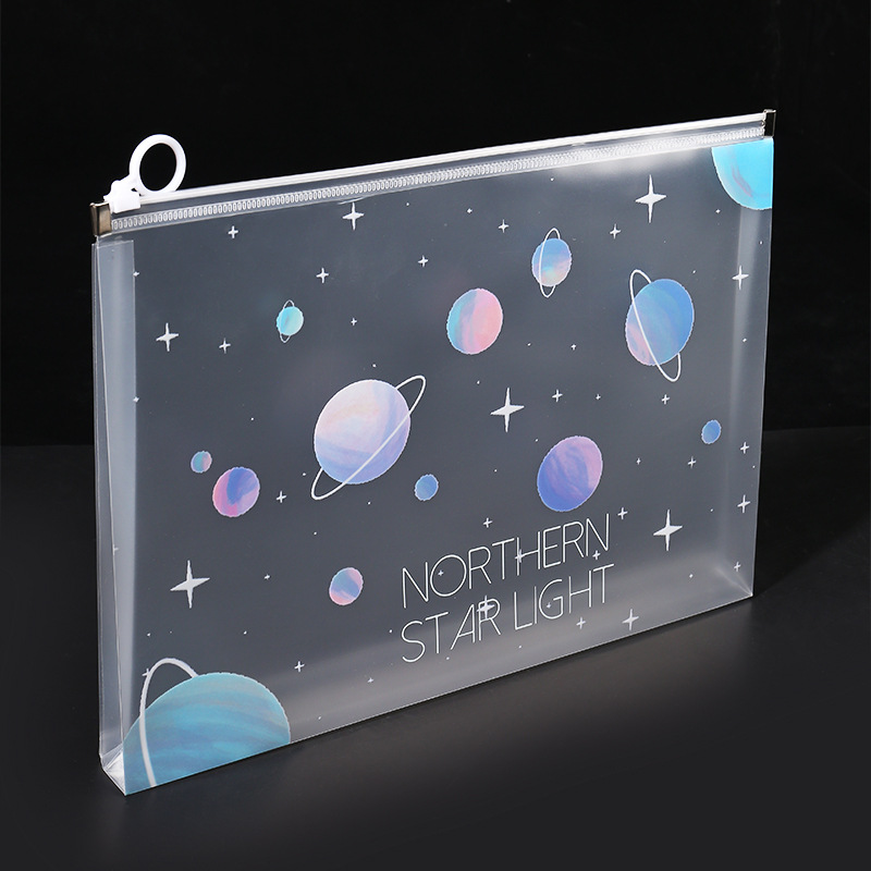4/12pcs A4 Space Zipper Folder - Is Stationery Office Supply review and price